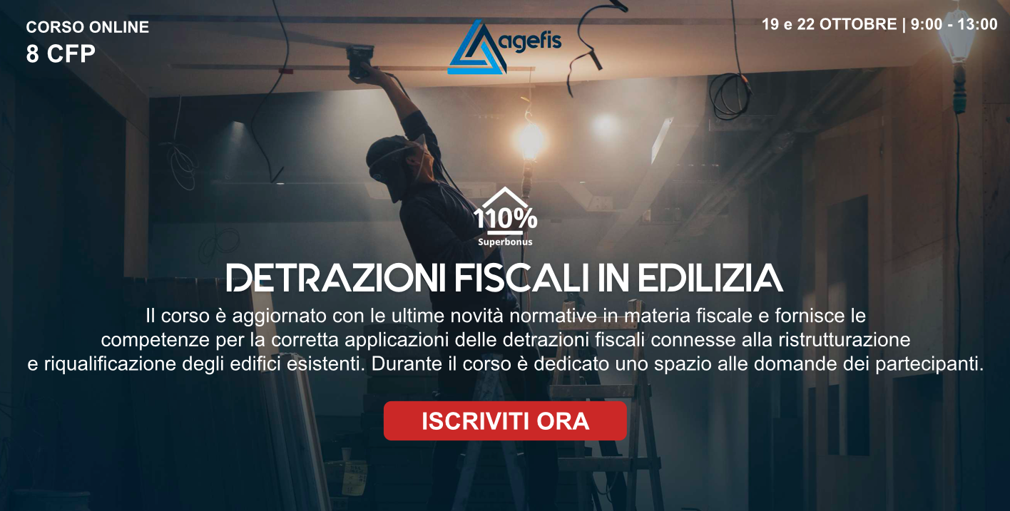 Le detrazioni fiscali in Edilizia #Superbonus 110%